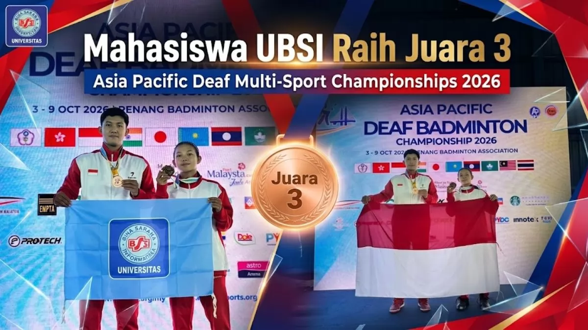Harumkan Nama Indonesia, Mahasiswa UBSI Raih Medali Perunggu di Ajang Asia Pacific Deaf Multi-Sport Championships 2026