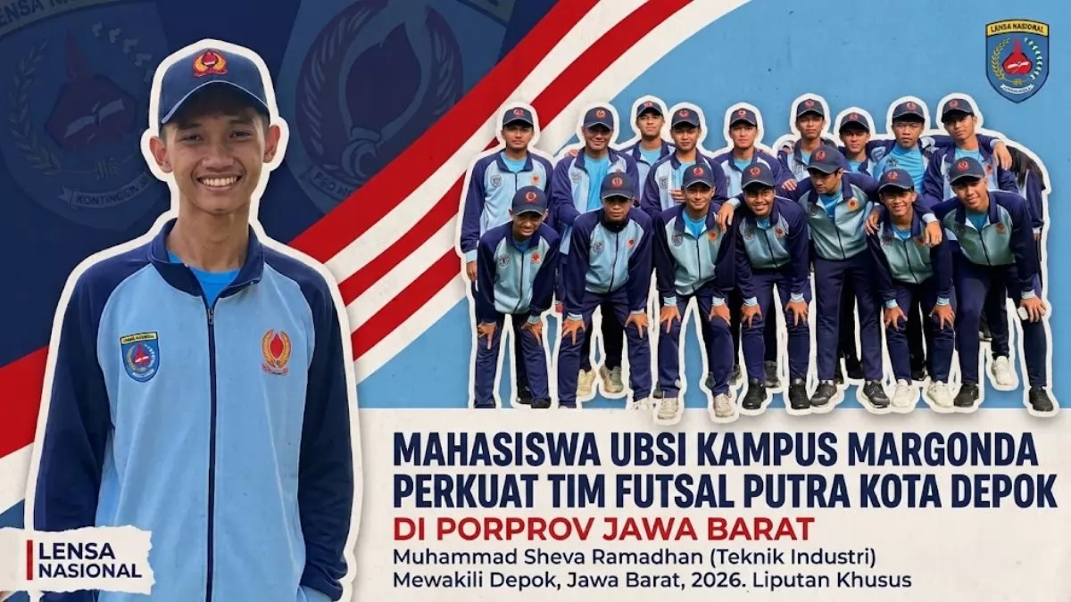 Mahasiswa UBSI Kampus Margonda Perkuat Tim Futsal Putra Kota Depok di Porprov Jawa Barat