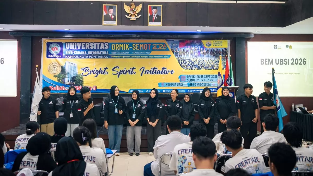 BSI Ormawa Expo 2026 Kenalkan Organisasi Mahasiswa kepada Mahasiswa Baru UBSI Pontianak melalui SEMOT dan Aksi Peduli Karhutla