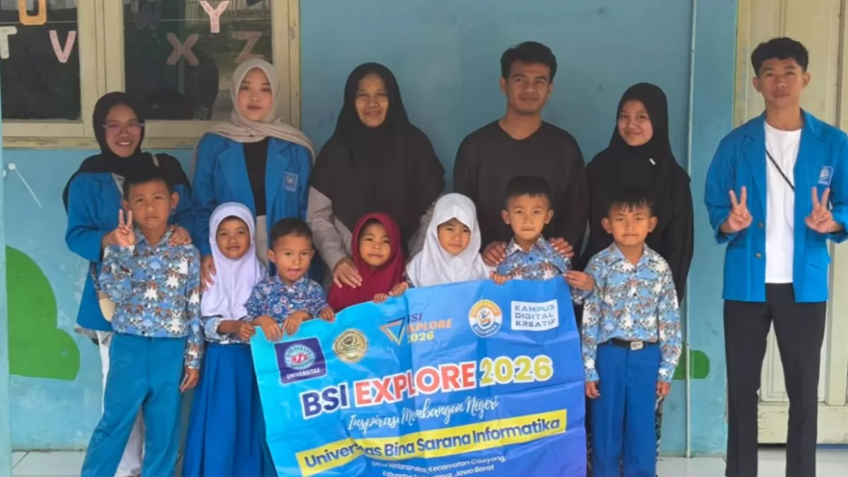 Mahasiswa BSI Explore 2026 Kunjungi TK Ar-Ridlo, Dampingi Anak dalam Kegiatan Belajar dan Main Bersama