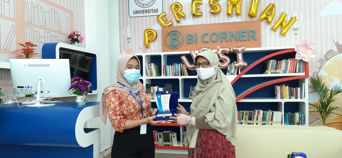BANK INDONESIA RESMIKAN FASILITAS BI CORNER PERPUSTAKAAN UNIVERSITAS BINA SARANA INFORMATIKA