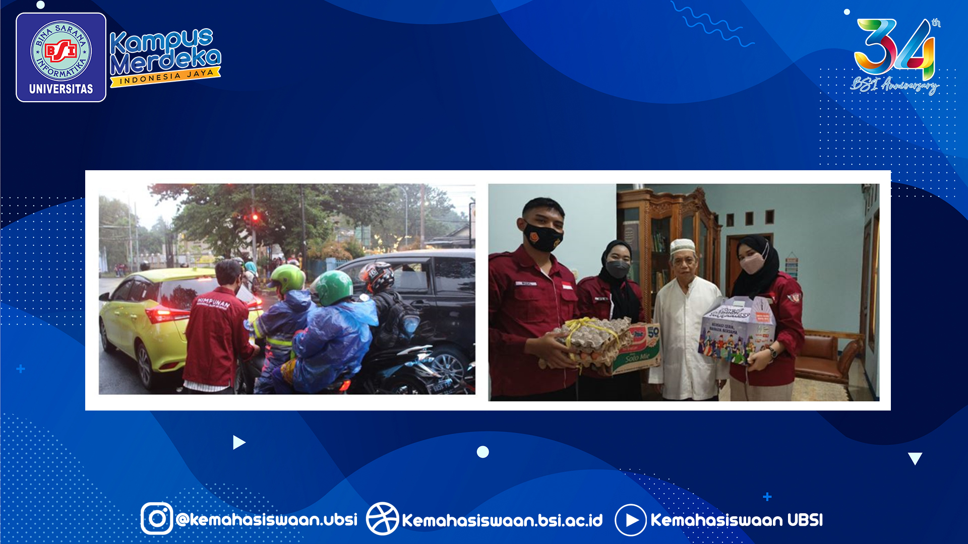 Solidaritas HIMSI UBSI Kampus Kota Bogor dalam Berbagi Ta'jil dan Santunan di Bulan Ramadhan 1443 H