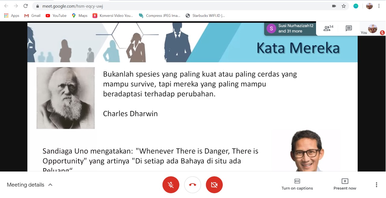 HIMASA Pontianak Sukses Gelar Webinar Usung Tema Tentang Ide Bisnis di Saat Pandemi Covid-19
