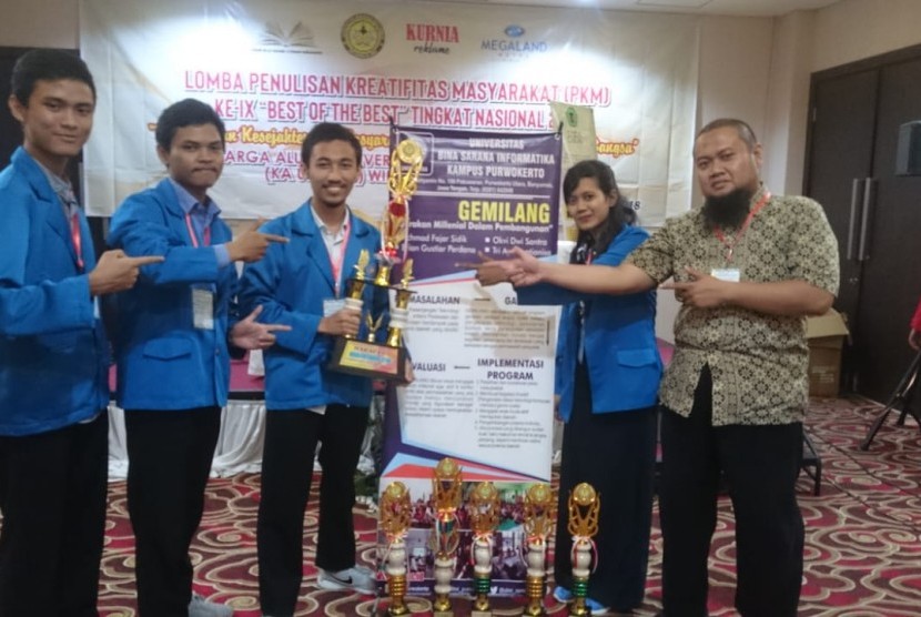 Mahasiswa UBSI Purwokerto Juara Harapan PKM IX