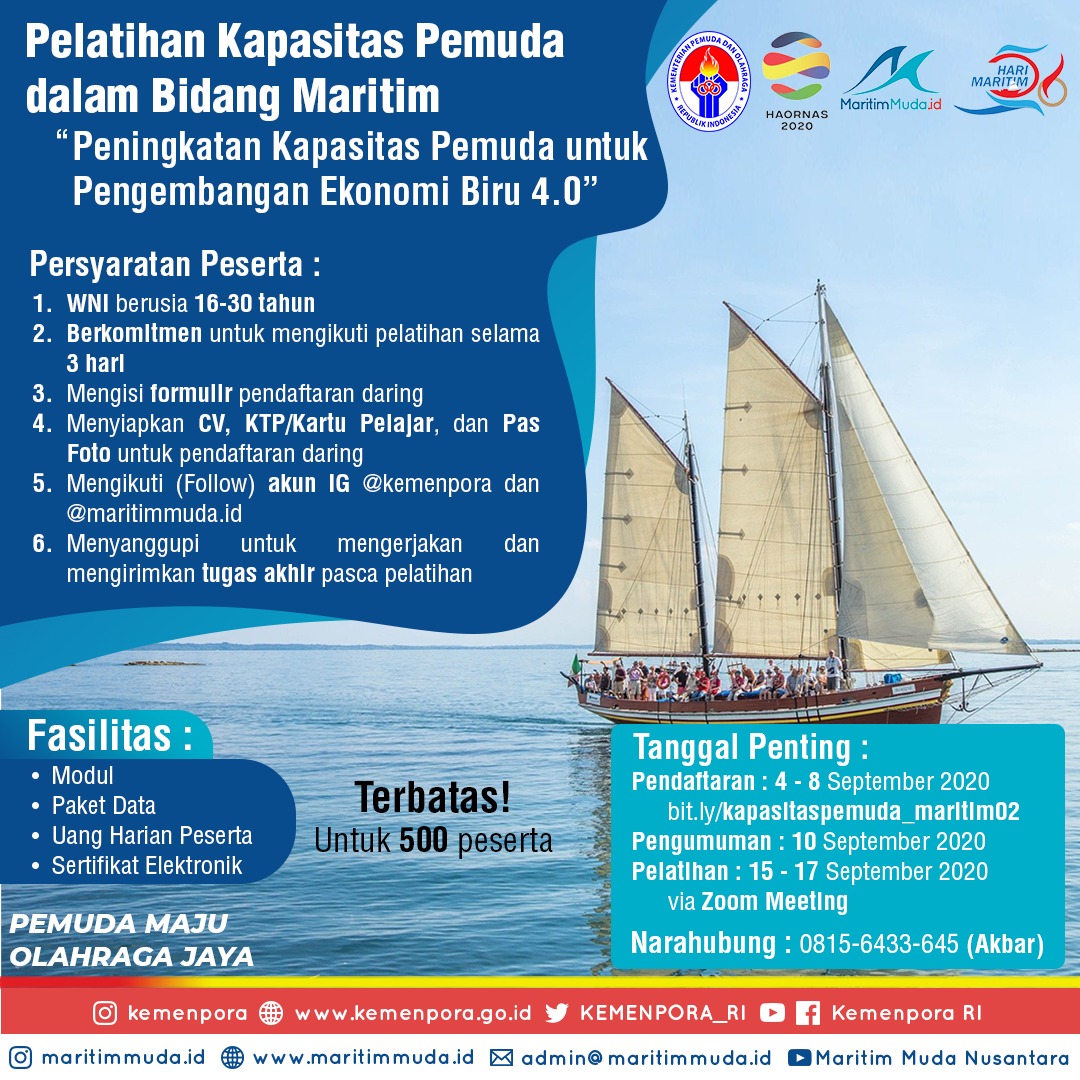 Pelatihan Kapasitas Pemuda dalam Bidang Maritim 2020