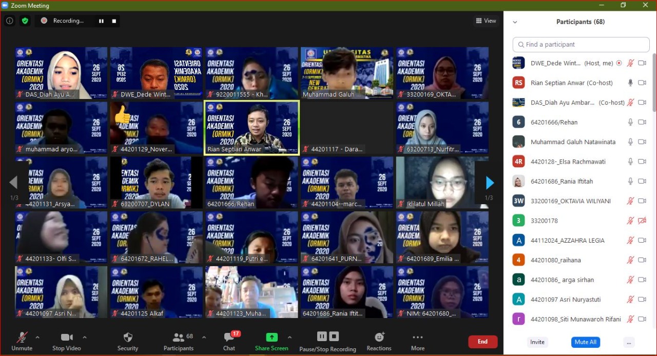 Usai Sukses Pelaksanaan Ormik-Semot, UBSI Lanjut Gelar ORMIK Gelombang Khusus