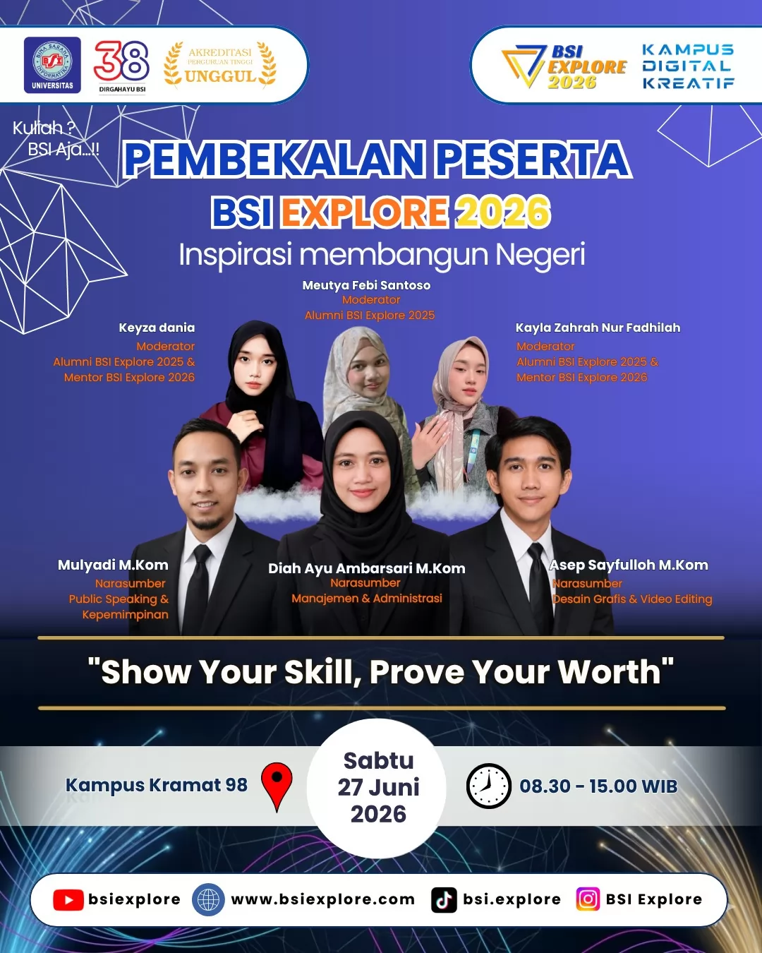PEMBEKALAN PESERTA BSI EXPLORE 2026 Tahap 1